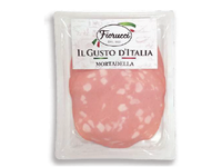 Virta kiaulienos dešra FIORUCCI Mortadella Bologna PGI., griežinėliais, a.r., 100g
