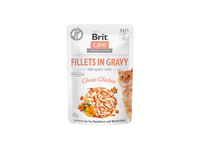 Konservuotas ėdalas katėms BRIT CARE Fillets in Gravy Choice Chicken, 85 g
