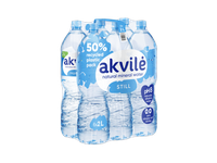 Negazuotas natūralus mineralinis vanduo AKVILĖ, 2 l x 6 vnt.