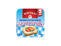 Tepamasis lydytas sūrelis ROKIŠKIO MOZZARELLA, 23 % rieb., 175 g