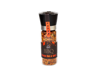 Druskos ir prieskonių mišinys I AM THE SPICE, BBQ Mango Hot & Spicy, malūnėlyje, 140 g
