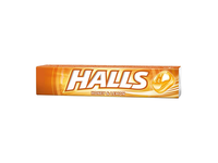 Medaus ir citrinų skonio ledinukai HALLS, 33,5 g