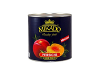 Persikų puselės MIKADO, 2,5 kg / 1,5 kg