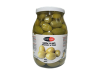 Didžiosios žaliosios alyvuogės TASTE LAND, su kauliukais, sūryme, 0,95kg/0,6kg
