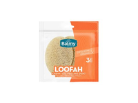 BALMY NATUREL LOOFAH šveičiamieji veido padeliai (3 vnt.)