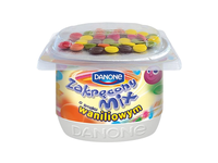 Jogurtas vanilės sk su šoko dražė  125 g