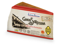 Suris Grana Padano LATTERIA SORESSINA, brandintas 12mėn, PDO, 900g