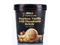 Valgomieji ledai su kavapiąja vanile ir makadamijų gabaliukais BILLA PREMIUM, 500 ml