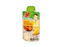 Obuolių ir bananų tyrelė KUBUŠ BABY su ryžių koše (5+ mėn.), 100 g