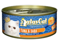 Konservuotas ėdalas katėms AATAS, Tantalizing, Tuna and Saba (skumbrė), skardinėje, 80 g