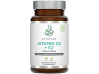 CYTOPLAN, Vitaminas D3 + K2, 4000 TV., 60 kaps.