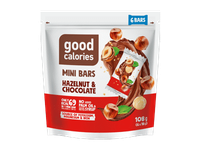 Mini datulių batonėliai GOOD CALORIES, su riešutais ir šokoladu, 108 g