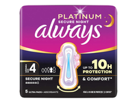 Higieniniai paketai ALWAYS PLATINUM SECURE NIGHT WING, 5vnt.