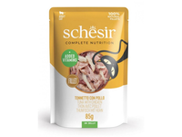 Kačių ėdalas SCHESIR CAT, su tunu ir vištiena,  pilnavertis, 85 g