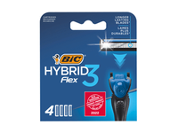 Vyriško skustuvo galvutės BIC HYBRID FLEX3, 4 galvutės, 4 vnt.