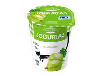 Jogurtas VILKYŠKIŲ, agrastų skonio, 3,6 % riebumo, 350 g