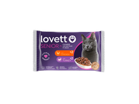 Visavertis konservuotas vyresnio amžiaus kačių pašaras padaže su vištiena LOVETT MIX 7+, 400 g