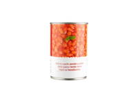 Konservuotos pupelės, baltos, pomidorų padaže, 400g/240g