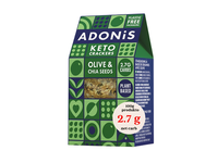 Ekol. alyv., isp. šal. krekeriai ADONIS, 60 g