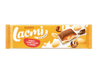 Pieninis šokoladas LACMI su žemės riešutais ir karamele, 295 g