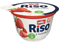 Ryžių košė MÜLLER Riso, su braškėmis, 200g
