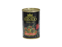 Alyvuogės MIKADO, įdarytos su paprika, M dydis, 300/120 g