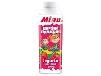 Jogurto gėrimas MIAU su braškėmis ir bananais 1,4% 500g