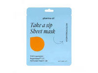 PHARMA OIL lakštinė veido kaukė TAKE A SIP, 1 vnt. x 25 ml