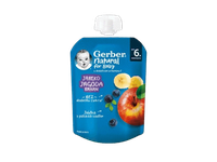Obuol.mėl.ban.tyrelė GERBER;80g,6+, 80 g