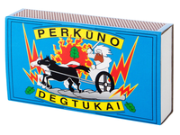 Degtukai  Perkūnas, uždegimo paviršius taškuotas, L 5 cm,  10 vnt(pak)