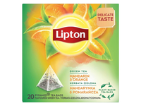 Žal. arbata LIPTON GREEN MAND ORANGE 20 vnt
