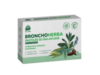 BRONCHOHERBA pastilės su šalavijais, 12 vnt.