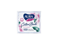 Kosmetiniai vatos pagaliukai AURA Beauty , 100 vnt. maið.