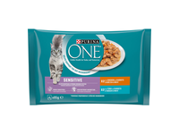 Kačių ėdalas PURINA ONE SENSITIVE, 4 x 85 g