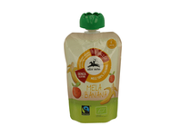 Ekologiška obuolių ir bananų tyrelė ALCE NERO (nuo 6 mėn.), 100 g.
