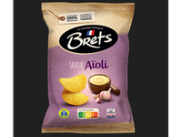 Bulvių traškučiai BRETS, Aioli česnakų padažo skonio, 125g