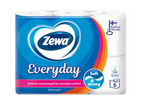 Tualetinis popierius ZEWA EVERYDAY; 3sl, 6vnt