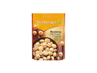 Makadamijų riešutai SEEBERGER,  skrudinti ir sūdyti, 80 g