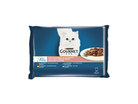 Konservuotas kačių ėdalas GOURMET PERLE su įvairia mėsa, 340 g