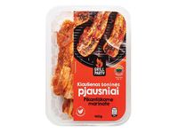 Grill Party kiaulienos šoninės pjausniai pikantiškame marinate, 400 g