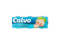 Nesmulkintas tunas saulėgrąžų aliejuje CALVO, 3x80g