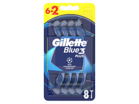 Vienk. skustuvai GILLETTE BLUE 3, 6+2 vnt.