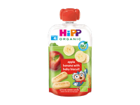 Ekol. obuolių ir ban. tyrelė HIPP su sausainiais (nuo 4mėn.), 100 g
