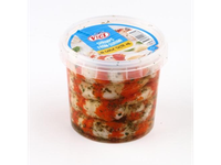 Didžiosios surimi krevetės VIČI česnakų skonio aliejuje, 320g