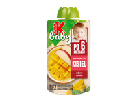 Obuolių, mangų desertas su vitaminu C, Kubuš baby, 100g