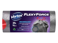 Šiukšlių maišai VORTEX FLEXY DRAWSTR, 35 l, 15 vnt.