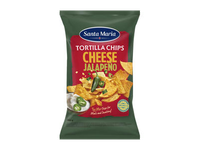 Kukurūzų traškučiai SANTA MARIA TEX MEX su Chalapos paprik., 185 g