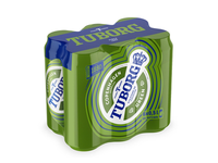 Alus TUBORG, 4,6 %, 6 X 0,5 l skardinė