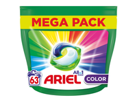 Skalbimo kapsulės ARIEL Color, 63 skalb.