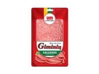 Karštai rūkytas GIMINIŲ saliamis (griežinėliai), I r., 100 g